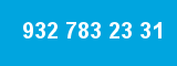 932 783 23 31 932 783 23 31